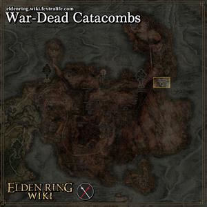 war dead catacombs location map elden ring wiki guide 300px