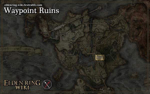 waypoint ruins location map elden ring wiki guide 600px