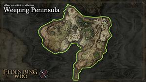 weeping peninsula map elden ring wiki guide 300px