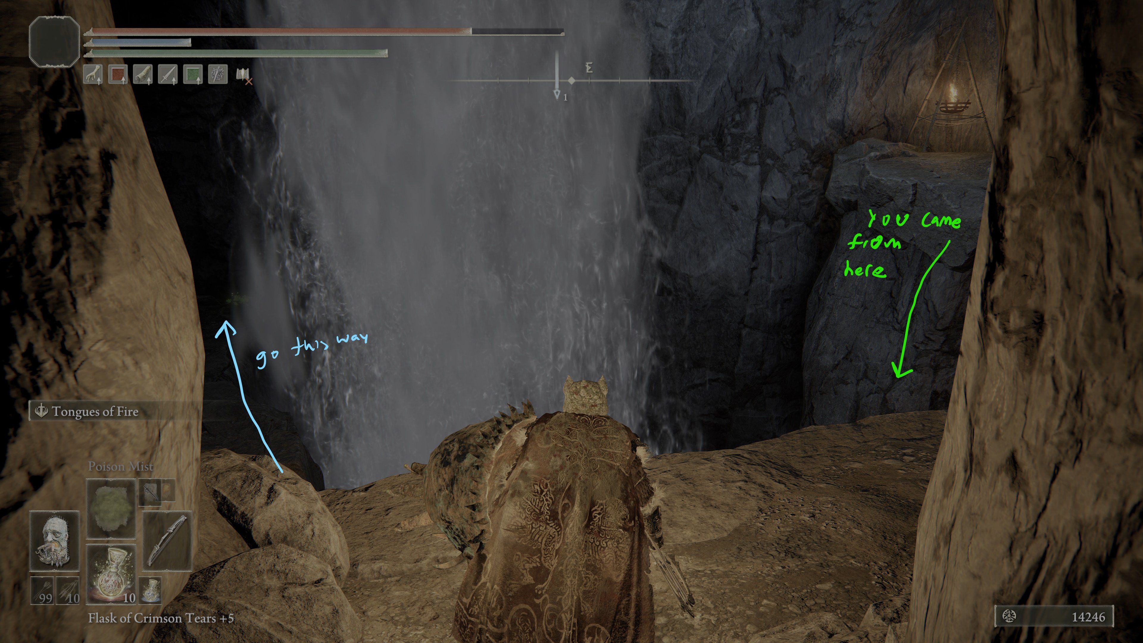 where to go after first boss sages cave