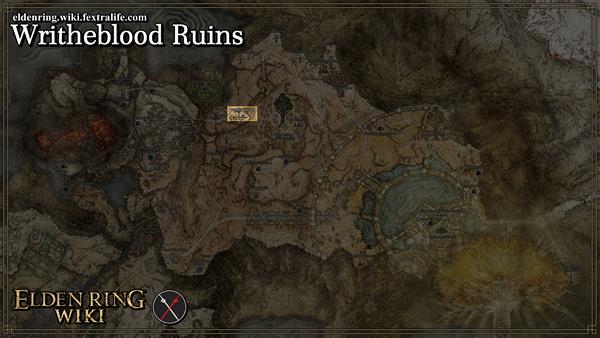 writheblood ruins location map elden ring wiki guide 600px