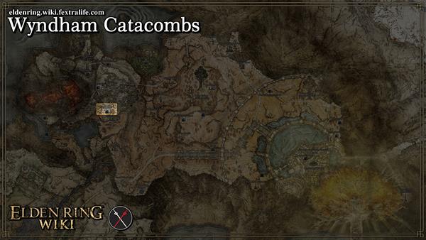 wyndham catacombs location map elden ring wiki guide 600px
